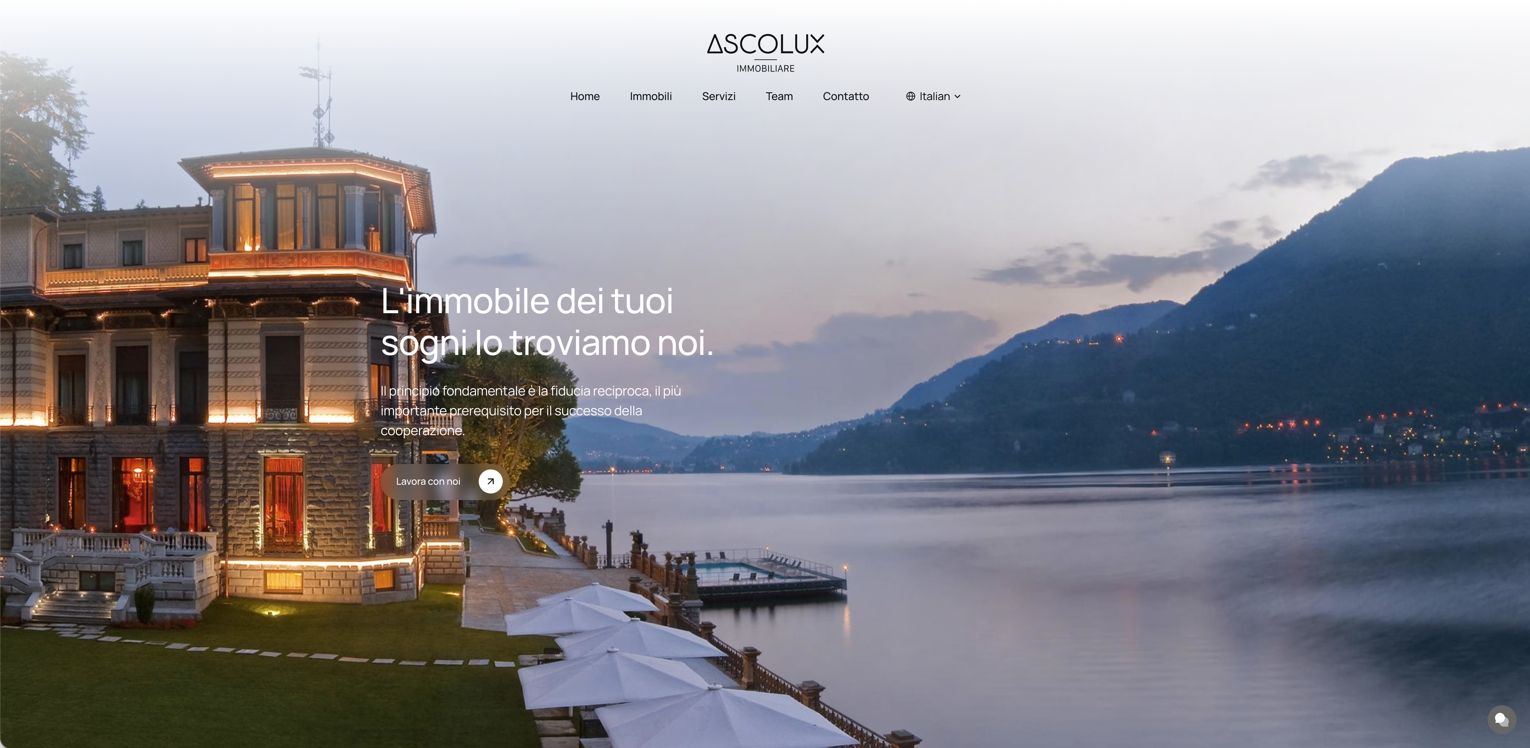 Immo Ascolux anteprima sito web